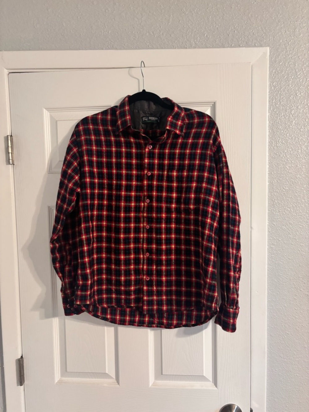 Burberry Red and Black Plaid Button-Down Shirt - Men